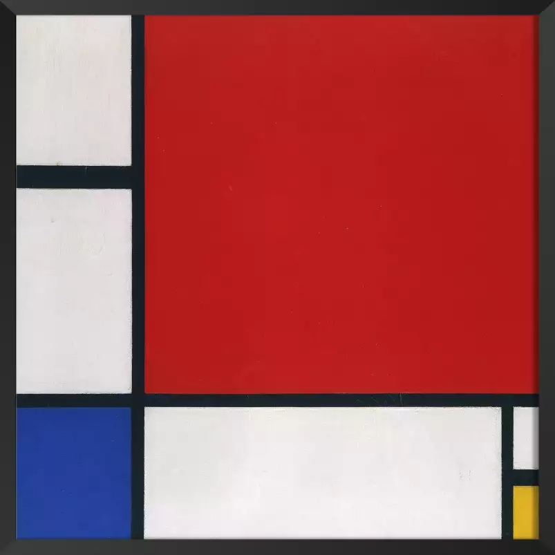 Composition Rouge, bleu, jaune de Piet Mondrian - tableau celebre