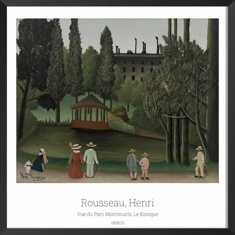 Parc de Montsouris d' Henri Rousseau - tableau célèbre