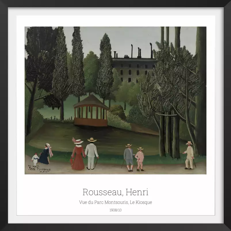 Parc de Montsouris d' Henri Rousseau - tableau célèbre