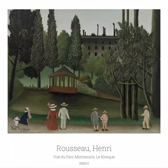 Parc de Montsouris d' Henri Rousseau - tableau célèbre