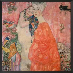 The girlfriends de gustav Klimt - Tableau de Gustav Klimt