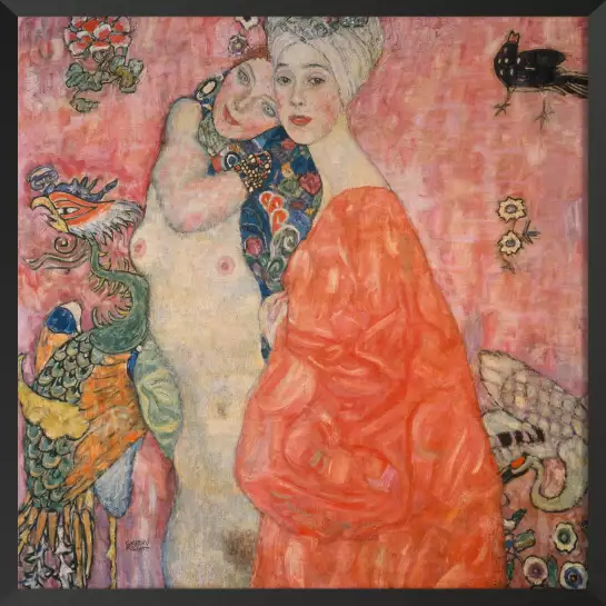 The girlfriends de gustav Klimt - Tableau de Gustav Klimt