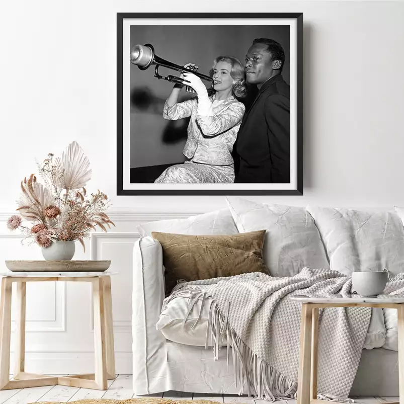 Jeanne Moreau and Miles Davis - photo de célébrités