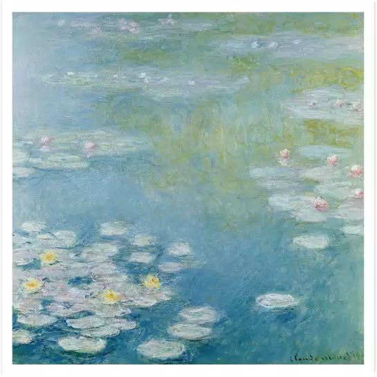 Nympheas à Giverny de Claude Monet - peintre célèbre