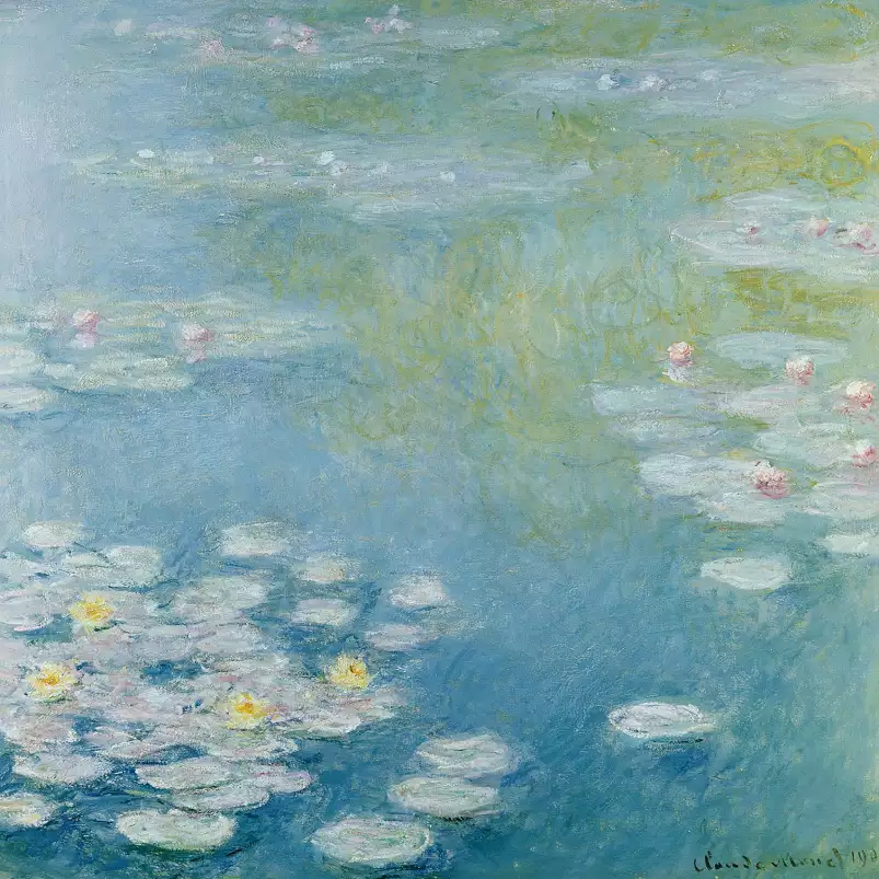 Nympheas à Giverny de Claude Monet - peintre célèbre