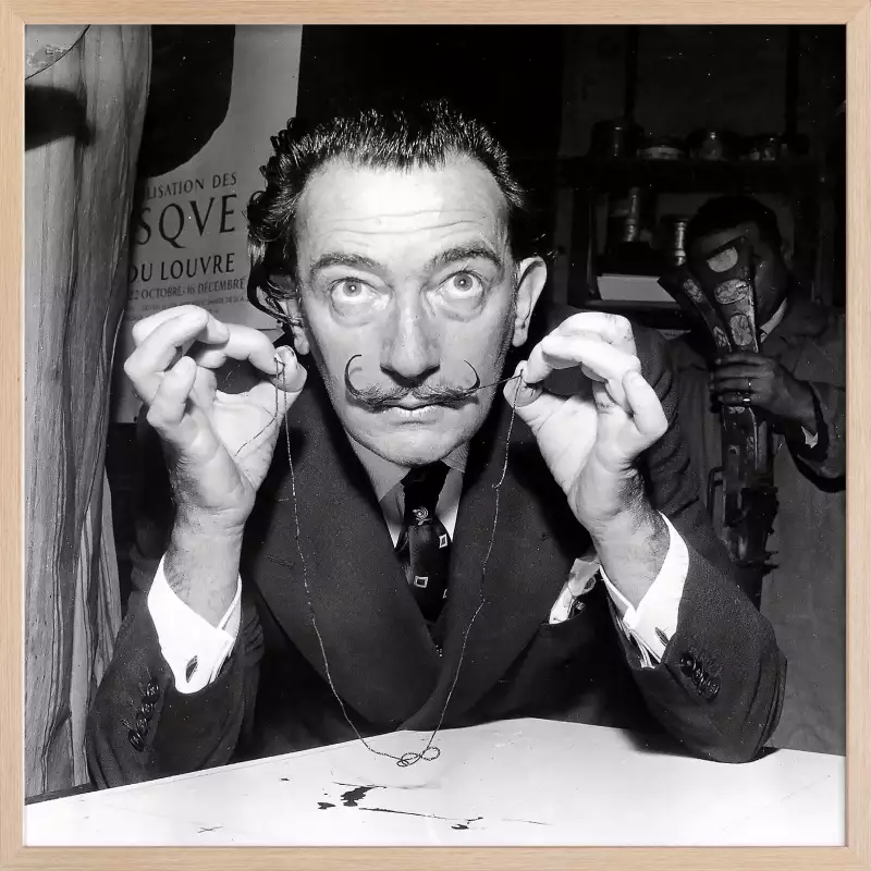 Masque Décoratif Salvador Dali (noir Et Blanc) - Celebrity Cutouts, Neuf Sous Blister - Déco Originale