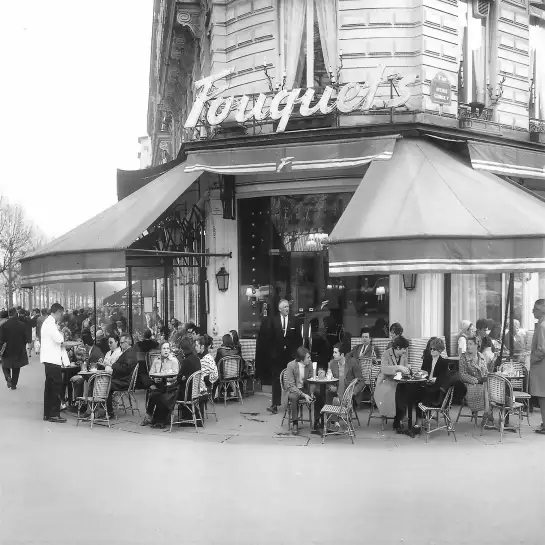 Fouquets - affiche noir et blanc