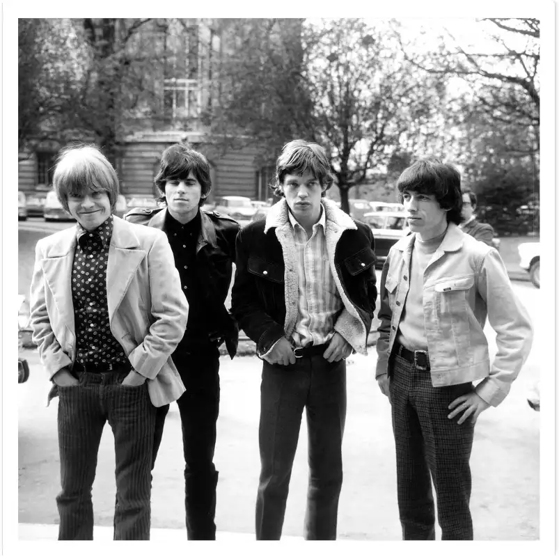 The Rolling Stones en 1966 - photos noir et blanc célébrités