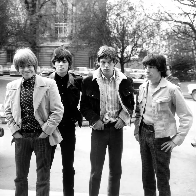 The Rolling Stones en 1966 - photos noir et blanc célébrités