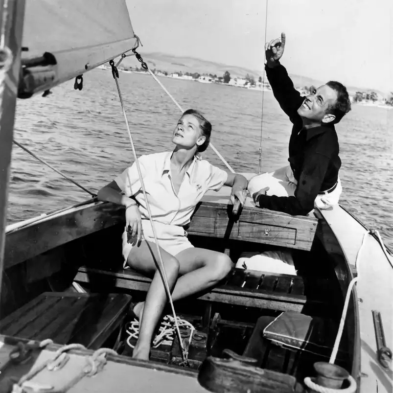 Lauren Bacall et Humphrey Bogart - photos acteurs noir et blanc