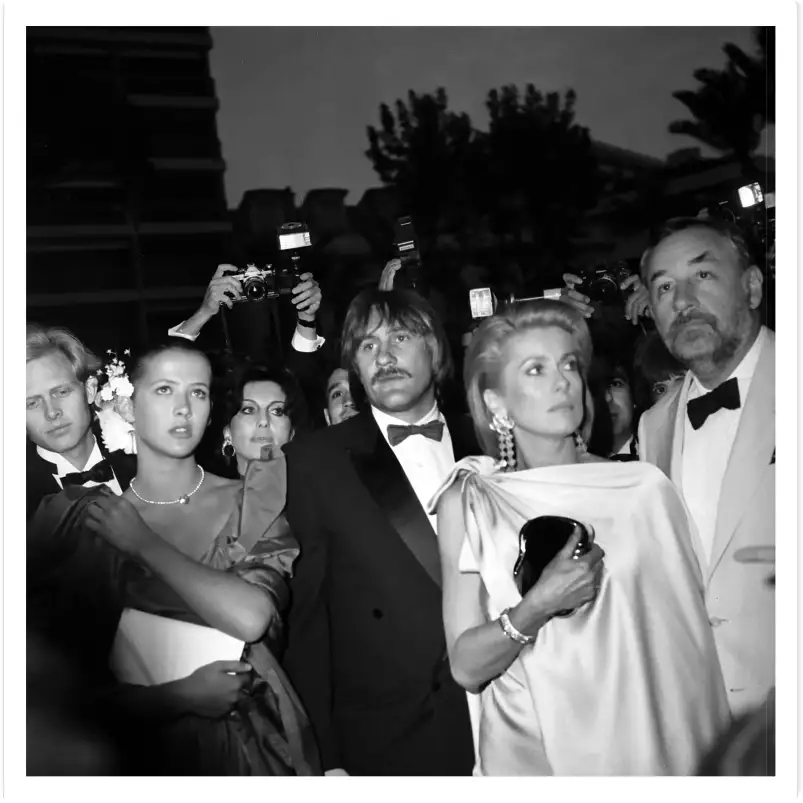 Festival de Cannes Fort Saganne 1984 - photos acteurs noir et blanc