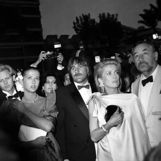 Festival de Cannes Fort Saganne 1984 - photos acteurs noir et blanc