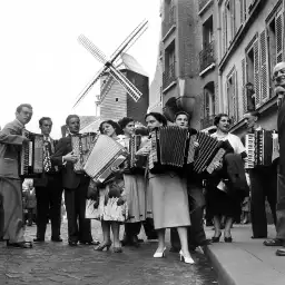 Accordéon - affiche vintage paris