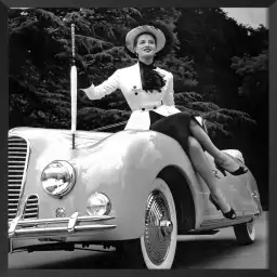 Capucine - poster voiture vintage