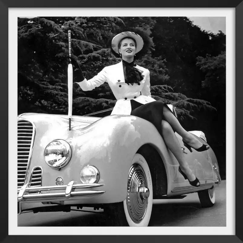 Capucine - poster voiture vintage