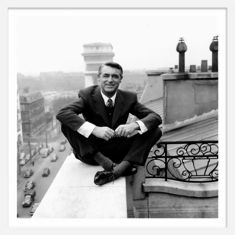 Cary Grant Paris Photographies noir et blanc