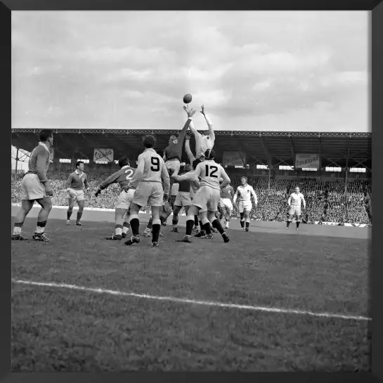 Match de Rugby France Angleterre en 1960 - affiche de sport