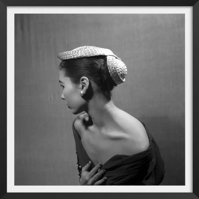 Photo publicitaire, accessoire de mode en 1954 - affiche vintage