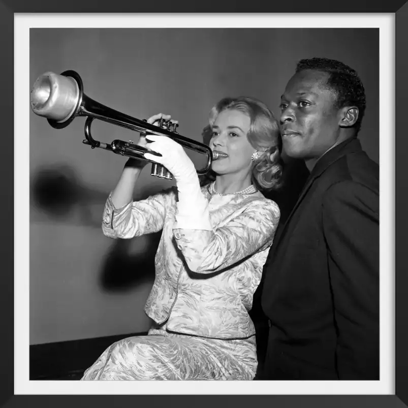 Jeanne Moreau and Miles Davis - photo de célébrités