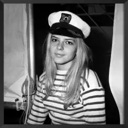 France Gall Paris 1968 - affiche noir et blanc