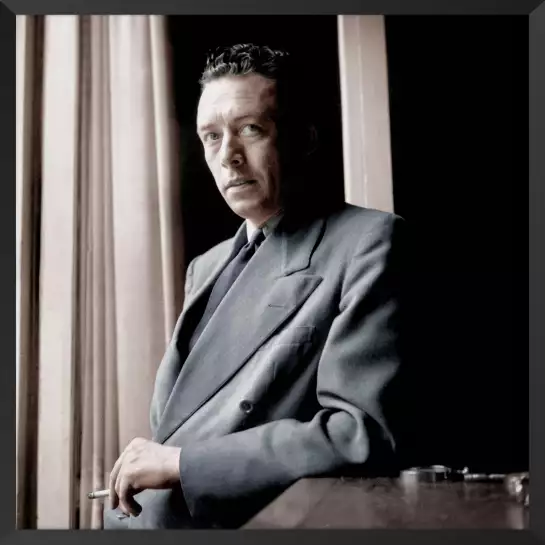 Portrait colorama Albert Camus en 1947 - photo de célébrités