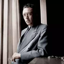 Portrait colorama Albert Camus en 1947 - photo de célébrités