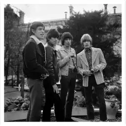 Les Rolling Stones à Paris en 1966 - affiche noir et blanc