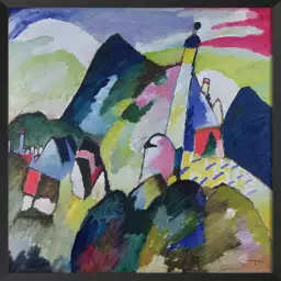 Murnau with Church II - Tableau de kandinsky