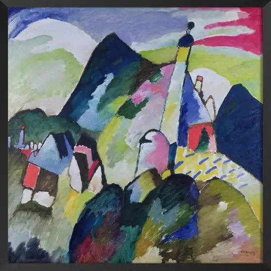Murnau with Church II - Tableau de kandinsky