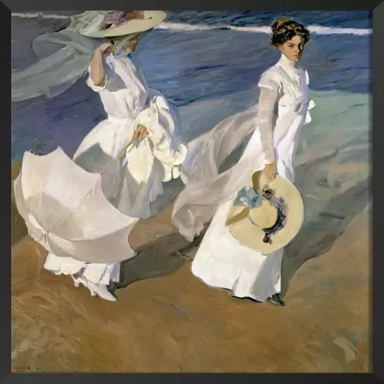 Promenade au bord de la mer de Joaquin Sorolla en 1909 - tableau célèbre