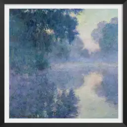 Bord de Seine à Giverny - Tableau de Claude Monet