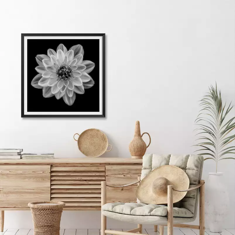 Dahlia - tableau fleurs moderne