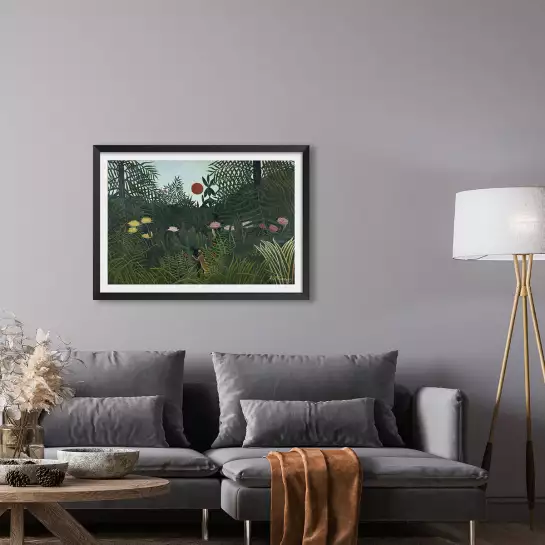 Forêt vierge d' Henri Rousseau - tableau celebre