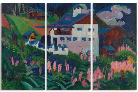 La maison dans la prairie d' Ernst Ludwig Kirchner - tableau celebre