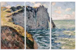 La porte d' Aval à Etretat - peintre monet