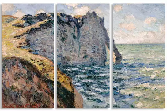 La porte d' Aval à Etretat - peintre monet