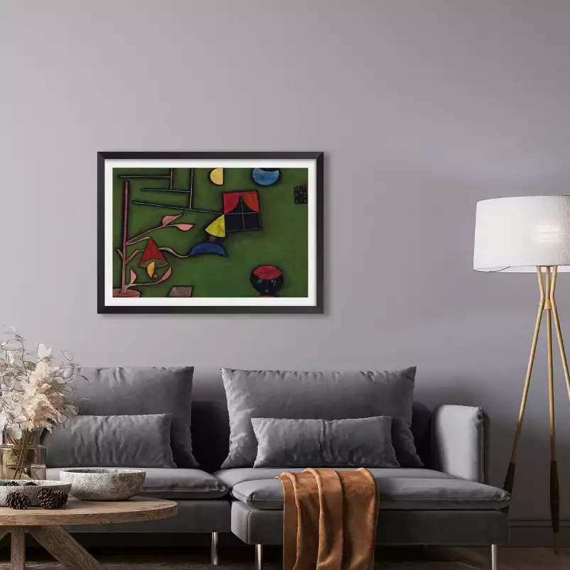 Fenetre et plante - Tableau de Paul Klee