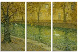 Annecy Le Canal de Henri Le Sidaner - tableau celebre