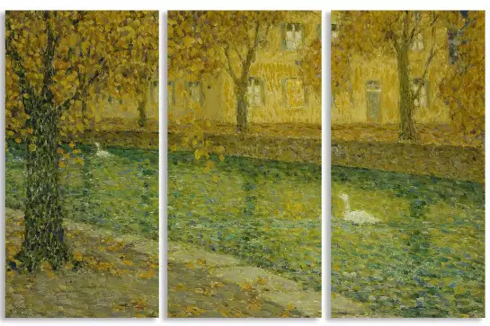 Annecy Le Canal de Henri Le Sidaner - tableau celebre