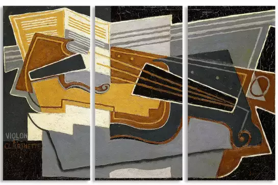 Violon et clarinette de Juan Gris - tableau celebre