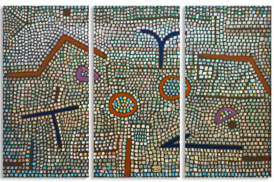 Mosaic de Prhune de Paul Klee - tableau celebre