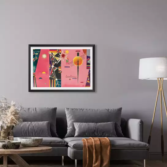 La rose rouge de Wassily Kandinsky - tableau celebre