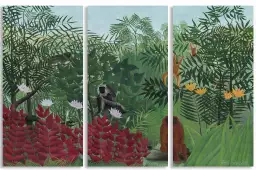 La forêt tropicale de Henri Rousseau - tableau celebre