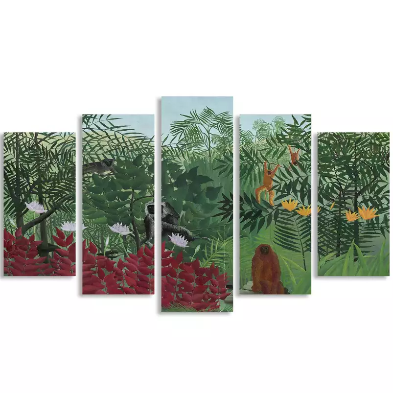 La forêt tropicale de Henri Rousseau - tableau celebre