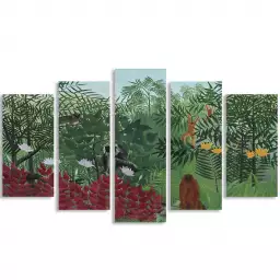 La forêt tropicale de Henri Rousseau - tableau celebre