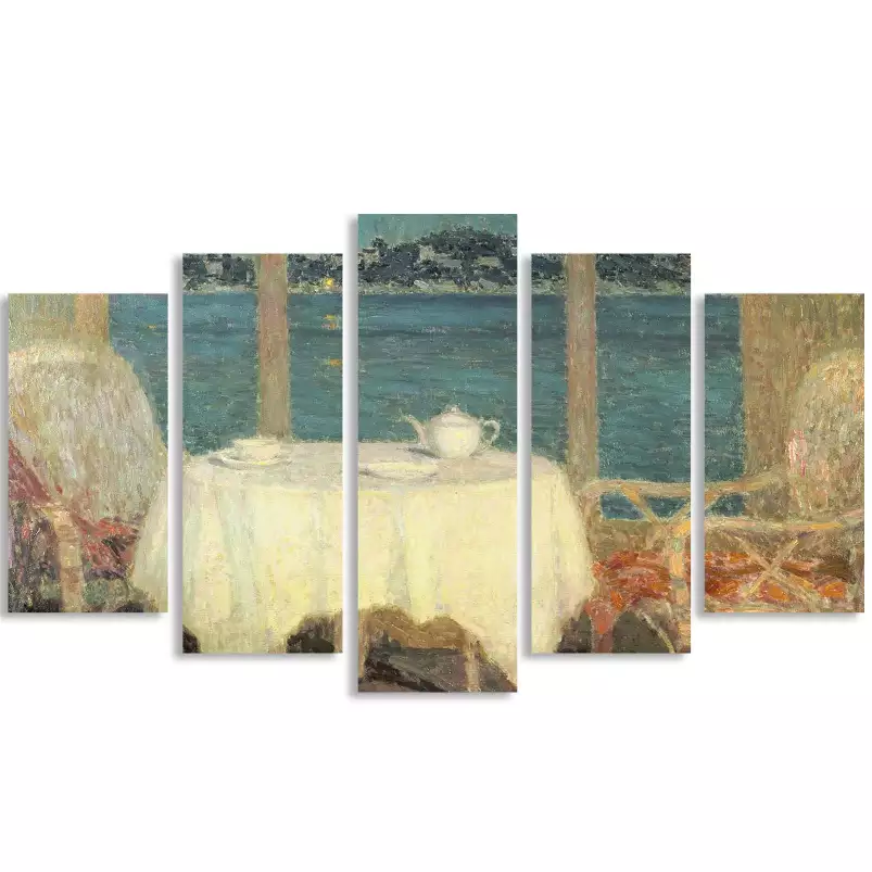 La baie de St Tropez d' Henri Le Sidaner - tableau celebre