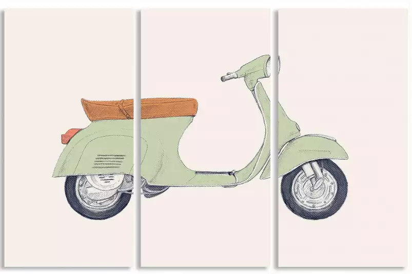 Vespa print - poster moto