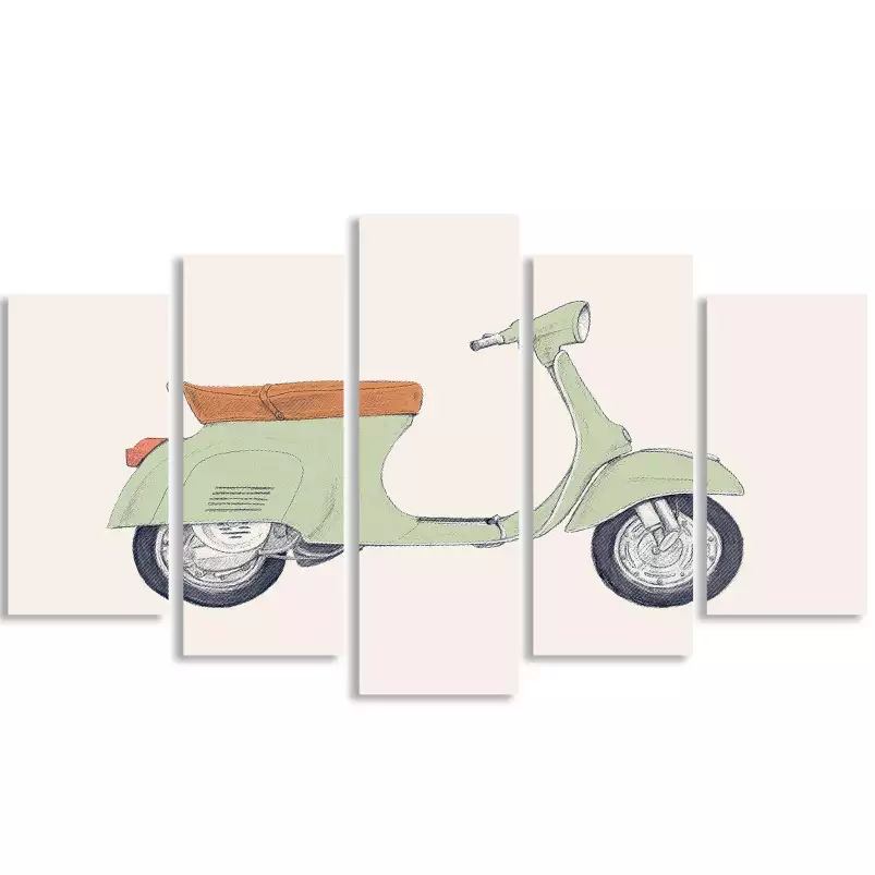 Vespa print - poster moto