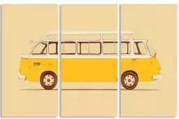 Yellow van - affiche voiture