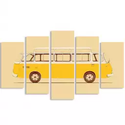 Yellow van - affiche voiture